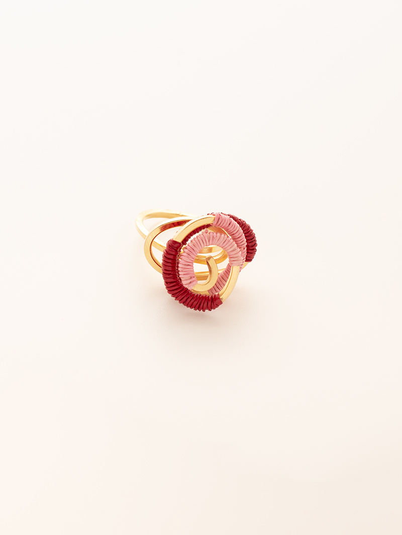 anillo-nudo-dichardi-oro-tejido-rojo