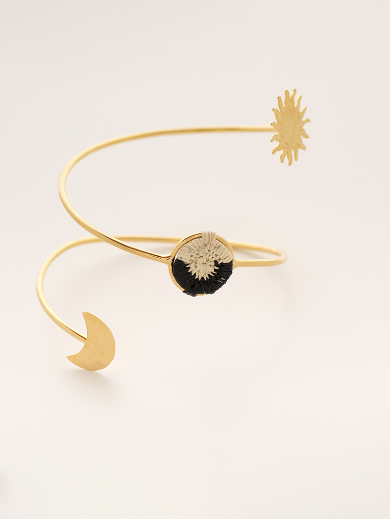 pulsera-brazalete-dichardi-sol-y-luna-negro