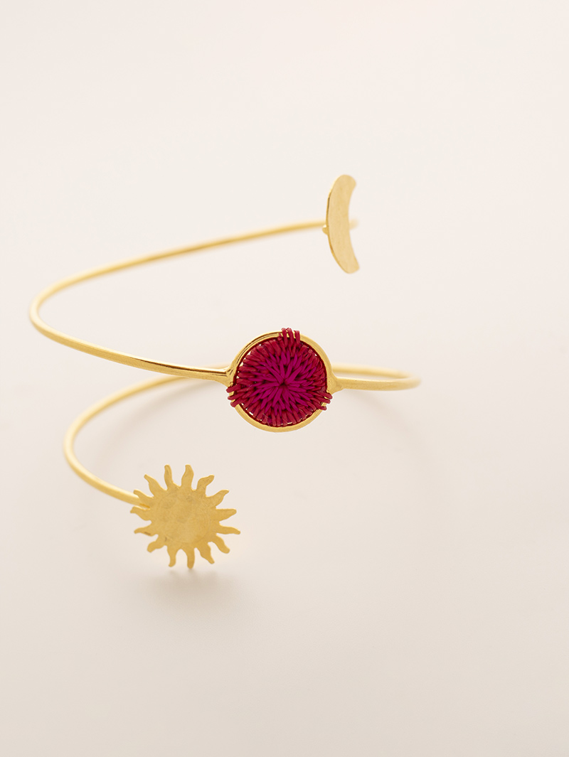 pulsera-brazalete-dichardi-sol-y-luna-rojo